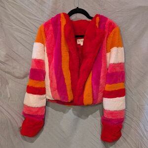 Colorful Striped Women's Jacket
